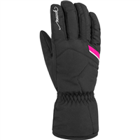 Фото - Перчатки г/л Reusch Marisa black/white/pink glo разм. 6,5