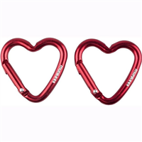 фото - Munkees 3220 карабін Mini 2 Heart (пара) red
