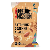 фото - FOOD MISSION Батончик солений арахіс
