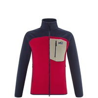 Фото - Куртка флис MILLET ABRASION FLEECE JKT M DEEP RED/SAPHIR  разм. M